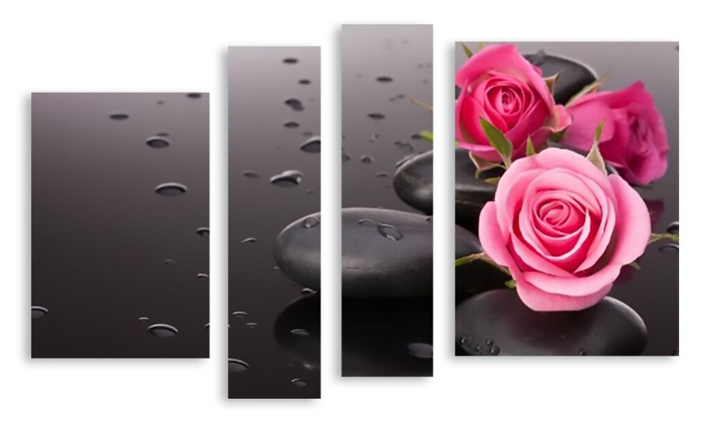 Модульная картина 2905 "Розовые розы" фото 1
