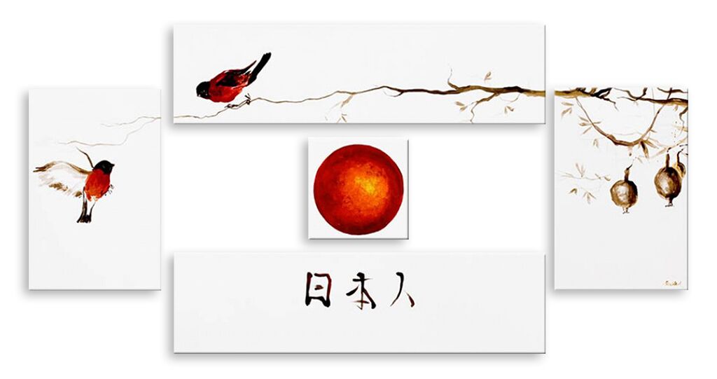 Модульная картина 4635 "Японский минимализм" фото 1