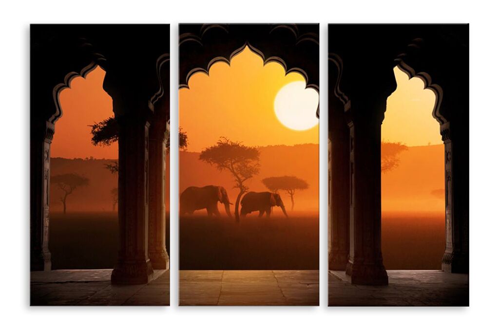 Модульная картина 5228 "Исламские слоны" фото 1