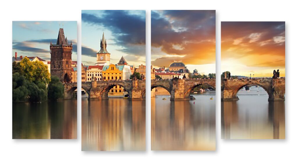 Модульная картина 1348 "Мост в Праге" фото 1
