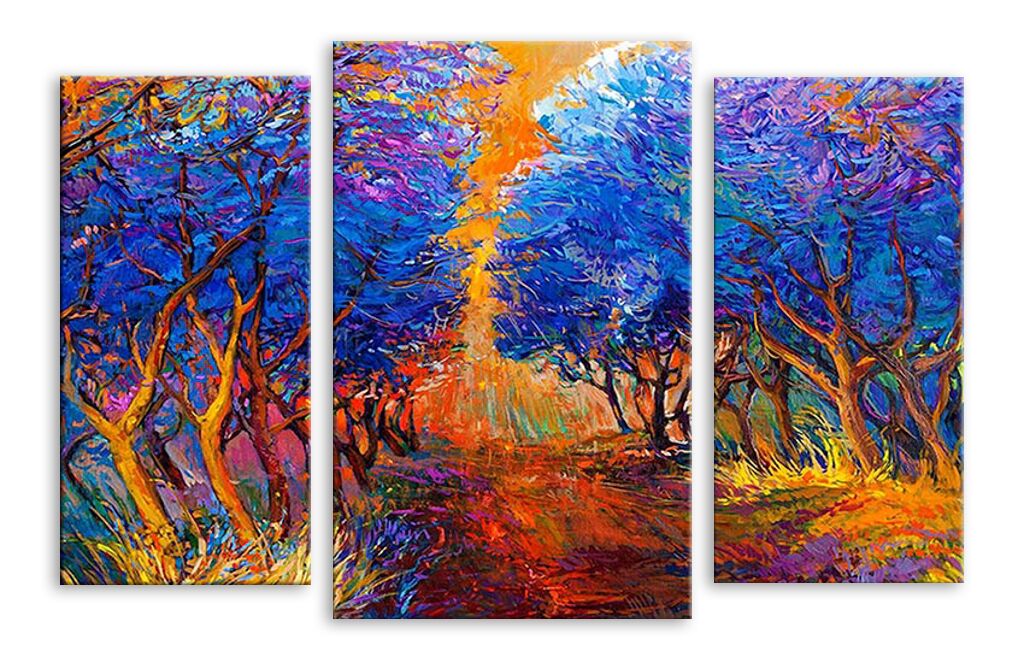 Модульная картина 5481 "Красочный лес" фото 1
