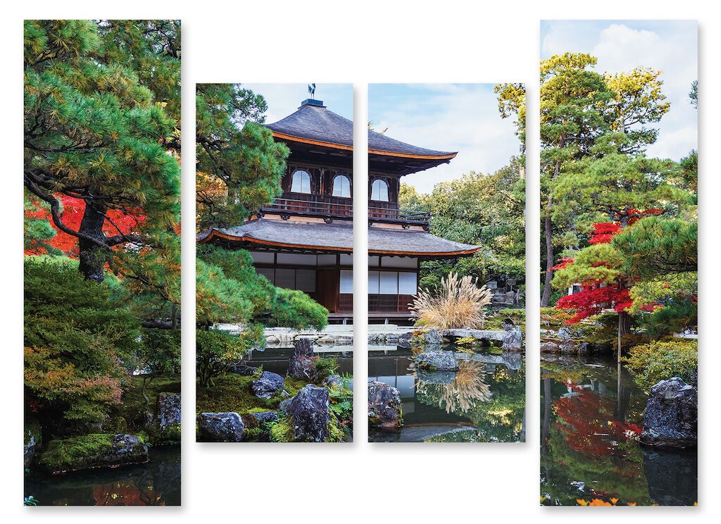 Модульная картина 226 "Японский дом" фото 1