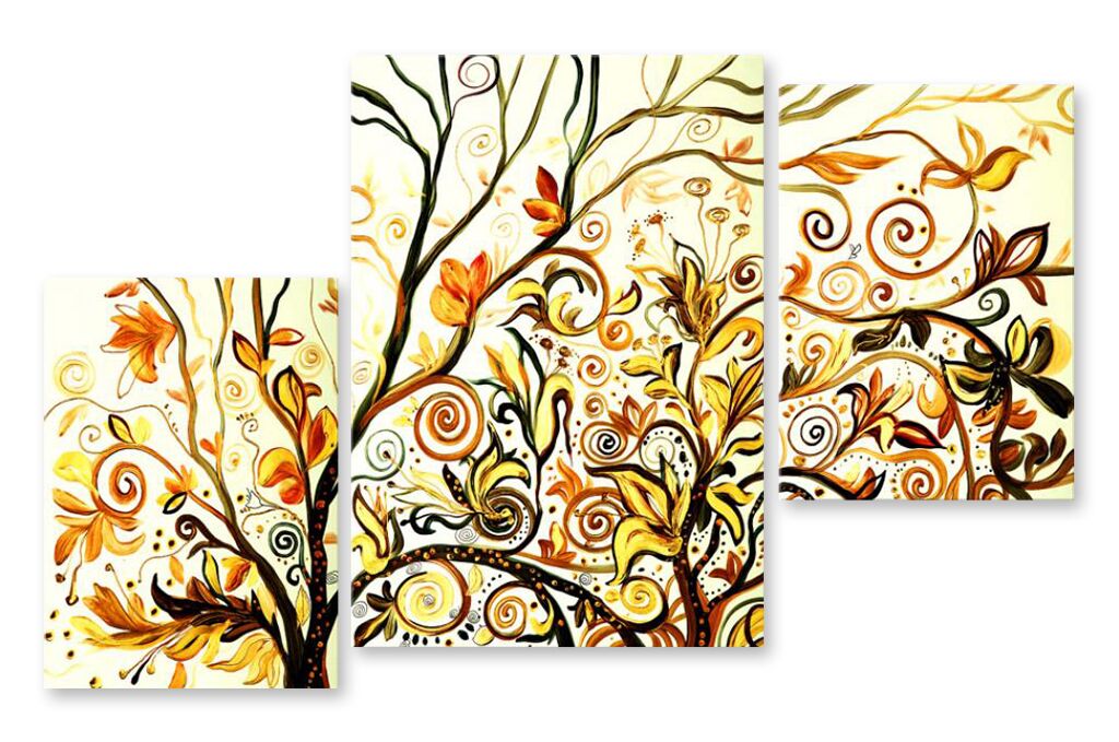 Модульная картина 1179 "Осенний орнамент" фото 1