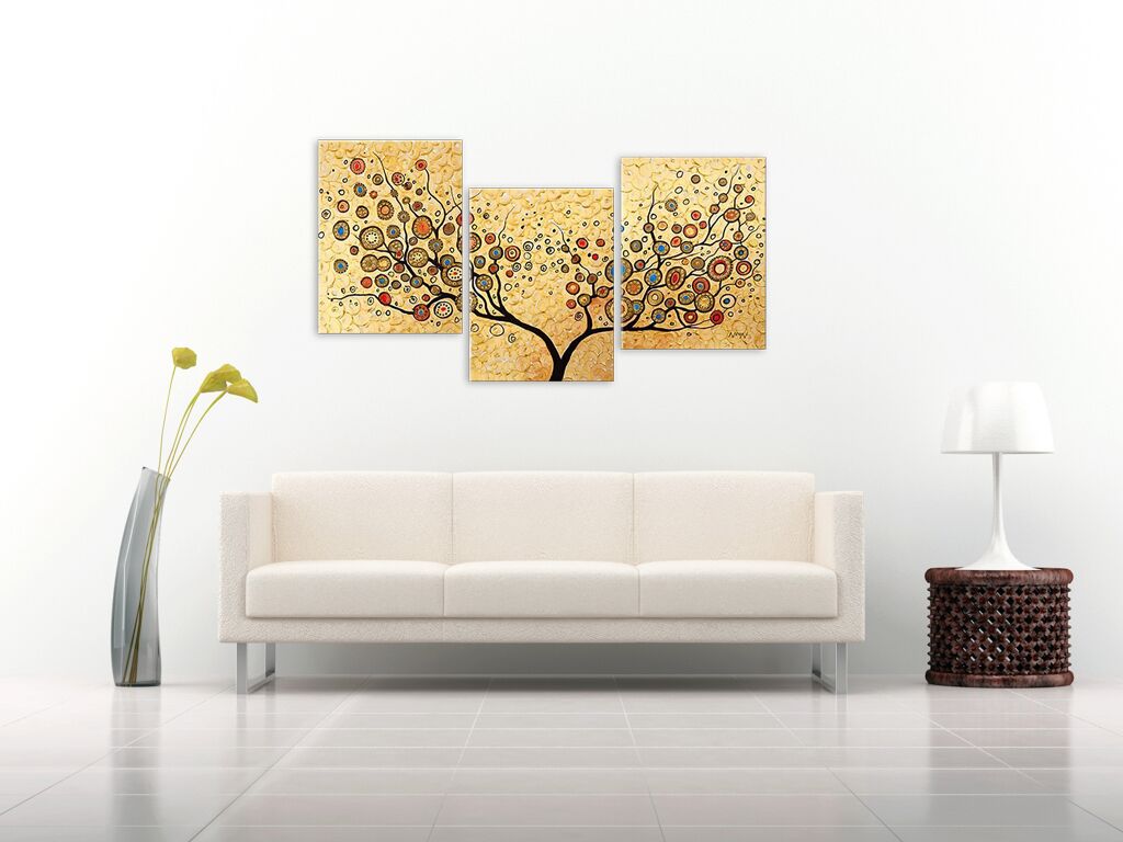 Модульная картина 806 "Пуговичное дерево" фото 4
