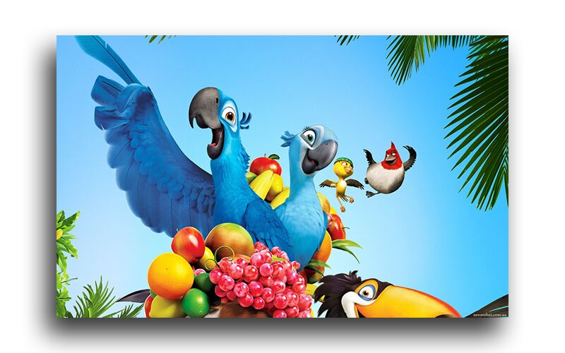 Постер 1666 "Попугаи из Рио" фото 1