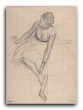 Репродукция 2187 "Танцовщица завязывает пуанты (1873)"