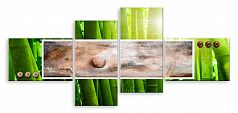 Модульная картина 4655 "Бамбуковая абстракция"