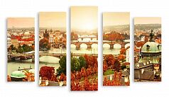 Модульная картина 3067 "Осенняя Прага"
