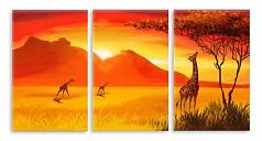 Модульная картина 4321 "Жирафы"