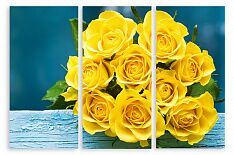 Модульная картина 442 "Жёлтые розы"