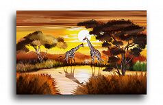 Постер 2992 "Два жирафа"
