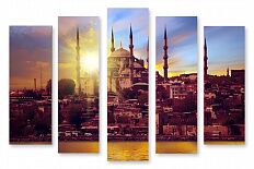 Модульная картина 2005 "Рассвет в Стамбуле"