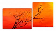 Модульная картина 4416 "Оранжевая ночь"