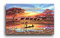 Постер 3086 "Африканский пейзаж"