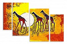 Модульная картина 4068 "Жирафы"