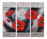 Модульная картина 5356 "Красные цветы"
