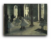 Репродукция 2168 "Репетиция в танцевальном фойе (1872)"