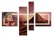 Модульная картина 1888 "Египетские пирамиды"