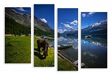 Модульная картина 3351 "Швейцарский пейзаж"