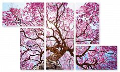 Модульная картина 162 "Розовое дерево"