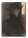 Репродукция 1264 "Портрет дамы в накидке и шляпе (1897-1898)"