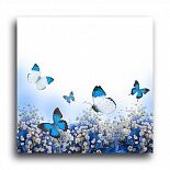 Постер 229 "Синие бабочки"