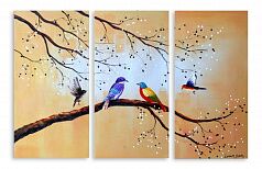 Модульная картина 5335 "Птички на ветке"