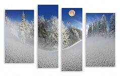 Модульная картина 3356 "Снежный холм"