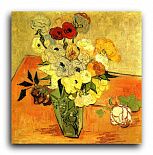 Репродукция 1597 "Японская ваза с розами и анемонами (Still Life Japanese Vase with Roses and Anemones)"