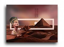 Постер 1888 "Египетские пирамиды"