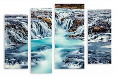 Модульная картина 2252 "Исландский водопад"