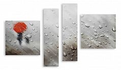 Модульная картина 2730 "Под дождем"