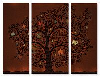 Модульная картина 10 "Книги на дереве"