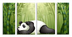 Модульная картина 2616 "Спящая панда"