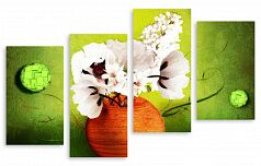 Модульная картина 5033 "Букет весенних цветов"