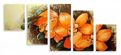 Модульная картина 4088 "Оранжевые лилии"