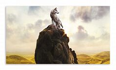 Постер 3438 "Волк на скале"