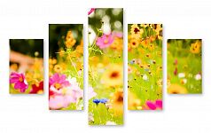 Модульная картина 1203 "Летние цветы"