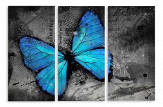 Модульная картина 5200 "Голубая бабочка"