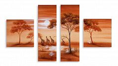 Модульная картина 4360 "Жирафы"