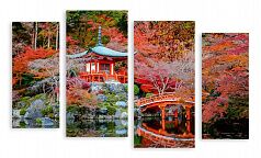 Модульная картина 2180 "Осень в Японии"