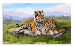 Постер  2720 "Уставшие тигры"