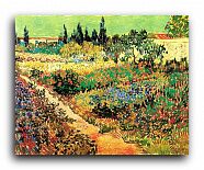 Репродукция 1590 "Цветущий сад с тропинкой (Flowering Garden with Path)"