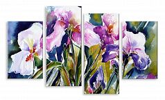 Модульная картина 4369 "Фиолетовые цветы"