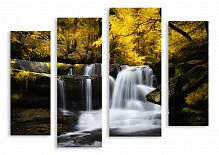 Модульная картина 3048 "Осенний водопад"