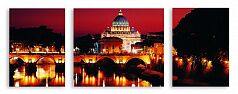Модульная картина 2705 "Ночной Ватикан"