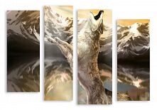 Модульная картина 3179 "Волк"