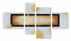 Модульная картина 650 "Плавленное золото"