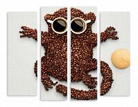 Модульная картина 3565 "Кофейный зверь"