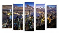Модульная картина 3370 "Небоскребы Гонконга"